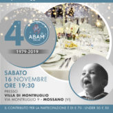 Cena di Beneficenza 2019: 40 anni di ABAM Onlus